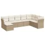 Garden sofa set with beige cushions 8 pcs PE rattan by , Garden sets - Ref: Foro24-3218048, Price: 529,64 €, Discount: %