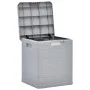 Garden storage box 90 L light gray by vidaXL, Outdoor storage boxes - Ref: Foro24-45683, Price: 45,41 €, Discount: %