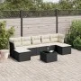 8-teiliges Gartensofa-Set und schwarze synthetische Rattankissen von , Gartensets - Ref: Foro24-3218036, Preis: 437,31 €, Rab...