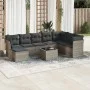 9-teiliges Gartenmöbel-Set und graue synthetische Rattankissen von , Gartensets - Ref: Foro24-3218060, Preis: 506,74 €, Rabat...