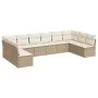 Garden sofa set with beige cushions 10 pieces synthetic rattan by , Garden sets - Ref: Foro24-3218088, Price: 625,58 €, Disco...