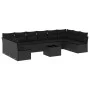 Set de sofás de jardín 11 pzas y cojines ratán sintético negro de , Conjuntos de jardín - Ref: Foro24-3218095, Precio: 645,79...
