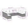 9-piece garden sofa set with beige synthetic rattan cushions by , Garden sets - Ref: Foro24-3218069, Price: 534,65 €, Discoun...