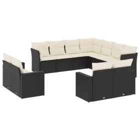 11-piece garden sofa set and black synthetic rattan cushions by , Garden sets - Ref: Foro24-3219116, Price: 608,56 €, Discoun...