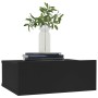 Schwebende Nachttische, 2 Stück, schwarzes Sperrholz, 40 x 30 x 15 cm von vidaXL, Nachttische - Ref: Foro24-800309, Preis: 43...