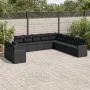 11-teiliges Gartensofa-Set und schwarze synthetische Rattankissen von , Gartensets - Ref: Foro24-3219175, Preis: 721,00 €, Ra...