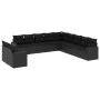 11-piece garden sofa set and black synthetic rattan cushions by , Garden sets - Ref: Foro24-3219175, Price: 721,00 €, Discoun...