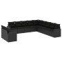 11-teiliges Gartensofa-Set und schwarze synthetische Rattankissen von , Gartensets - Ref: Foro24-3219175, Preis: 704,68 €, Ra...