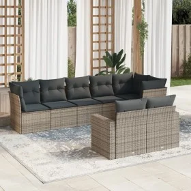 8-teiliges Gartensofa-Set und graue synthetische Rattankissen von , Gartensets - Ref: Foro24-3219210, Preis: 517,93 €, Rabatt: %
