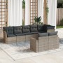 8-teiliges Gartensofa-Set und graue synthetische Rattankissen von , Gartensets - Ref: Foro24-3219210, Preis: 507,79 €, Rabatt: %