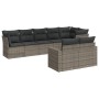 8-piece garden sofa set and gray synthetic rattan cushions by , Garden sets - Ref: Foro24-3219210, Price: 517,07 €, Discount: %