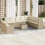 11-piece garden sofa set with beige synthetic rattan cushions by , Garden sets - Ref: Foro24-3219168, Price: 755,32 €, Discou...