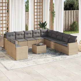 12-piece garden sofa set and brown synthetic rattan cushions by , Garden sets - Ref: Foro24-3219189, Price: 791,36 €, Discoun...