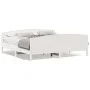 Estructura de cama con cabecero madera de pino blanco 200x200cm de , Camas y somieres - Ref: Foro24-3216162, Precio: 264,58 €...