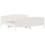 Estructura de cama con cabecero madera de pino blanco 200x200cm de , Camas y somieres - Ref: Foro24-3216162, Precio: 264,58 €...