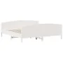 Estructura de cama con cabecero madera de pino blanco 200x200cm de , Camas y somieres - Ref: Foro24-3216162, Precio: 264,58 €...