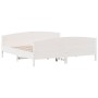 White pine wood bed frame with headboard 200x200cm by , Beds and slatted bases - Ref: Foro24-3216162, Price: 268,00 €, Discou...