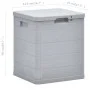 Garden storage box 90 L light gray by vidaXL, Outdoor storage boxes - Ref: Foro24-45683, Price: 45,41 €, Discount: %
