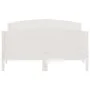 Bed frame with white pine wood headboard 140x200 cm by , Beds and slatted bases - Ref: Foro24-3216174, Price: 223,91 €, Disco...