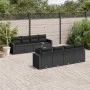 8-piece garden sofa set and black synthetic rattan cushions by , Modular outdoor sofas - Ref: Foro24-3251082, Price: 608,11 €...