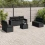 8-piece garden sofa set and black synthetic rattan cushions by , Modular outdoor sofas - Ref: Foro24-3251172, Price: 491,41 €...