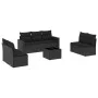 8-piece garden sofa set and black synthetic rattan cushions by , Modular outdoor sofas - Ref: Foro24-3251172, Price: 491,41 €...