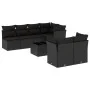 8-piece garden sofa set and black synthetic rattan cushions by , Garden sets - Ref: Foro24-3217295, Price: 537,43 €, Discount: %