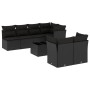8-teiliges Gartensofa-Set und schwarze synthetische Rattankissen von , Gartensets - Ref: Foro24-3217295, Preis: 515,16 €, Rab...