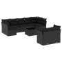 Gartensofa-Set 10-teilig mit schwarzen synthetischen Rattankissen von , Gartensets - Ref: Foro24-3249994, Preis: 621,37 €, Ra...