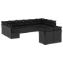 Gartensofa-Set 12-teilig mit schwarzen synthetischen Rattankissen von , Gartensets - Ref: Foro24-3250264, Preis: 772,46 €, Ra...