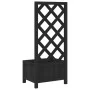 Solid black fir wood trellis planter by , Pots and planters - Ref: Foro24-365475, Price: 41,24 €, Discount: %