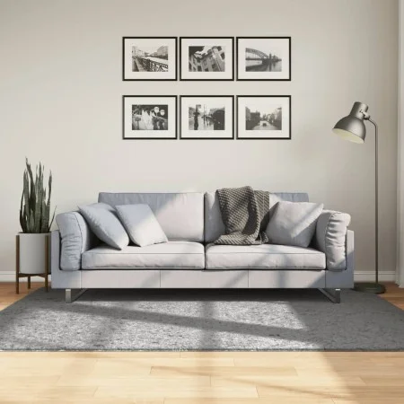 Alfombra peluda de pelo largo moderna PAMPLONA gris 140x200 cm de , Alfombras - Ref: Foro24-375257, Precio: 59,98 €, Descuent...