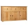 Massiver Kiefernholz-Sideboard im Panama-Stil, 135x40x80 cm. von vidaXL, Sideboards - Ref: Foro24-282703, Preis: 407,20 €, Ra...