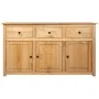 Aparador de madera maciza de pino estilo Panamá 135x40x80 cm by vidaXL, Sideboards - Ref: Foro24-282703, Price: 407,20 €, Dis...
