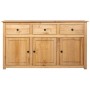 Aparador de madera maciza de pino estilo Panamá 135x40x80 cm by vidaXL, Sideboards - Ref: Foro24-282703, Price: 393,84 €, Dis...