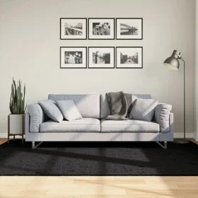 PAMPLONA moderner Langflor-Shaggy-Teppich Schwarz 160x230 cm von , Teppiche - Ref: Foro24-375281, Preis: 61,61 €, Rabatt: %