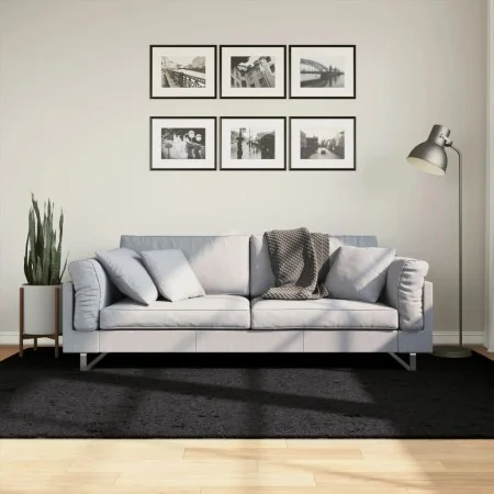 PAMPLONA moderner Langflor-Shaggy-Teppich Schwarz 160x230 cm von , Teppiche - Ref: Foro24-375281, Preis: 65,10 €, Rabatt: %