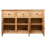 Aparador de madera maciza de pino estilo Panamá 135x40x80 cm by vidaXL, Sideboards - Ref: Foro24-282703, Price: 393,84 €, Dis...
