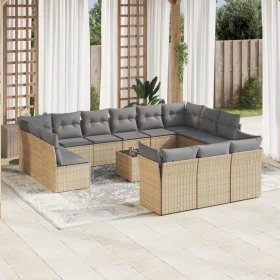 14-piece garden sofa set with beige synthetic rattan cushions by , Garden sets - Ref: Foro24-3250298, Price: 914,53 €, Discou...