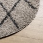 Modern long pile rug PAMPLONA anthracite beige Ø120 cm by , Rugs - Ref: Foro24-375399, Price: 32,37 €, Discount: %