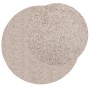 Moderner Langflor-Shaggy-Teppich PAMPLONA beige Ø 100 cm von , Teppiche - Ref: Foro24-375222, Preis: 28,54 €, Rabatt: %