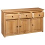Aparador de madera maciza de pino estilo Panamá 135x40x80 cm by vidaXL, Sideboards - Ref: Foro24-282703, Price: 393,84 €, Dis...