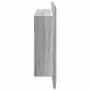 Gray acrylic bathroom mirror cabinet with LED light 80x12x45 cm by , bathroom vanities - Ref: Foro24-834952, Price: 55,51 €, ...