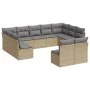 11-piece garden sofa set with beige synthetic rattan cushions by , Garden sets - Ref: Foro24-3250188, Price: 613,48 €, Discou...