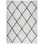 Alfombra de pelo largo moderna PAMPLONA crema y negro 200x280cm de , Alfombras - Ref: Foro24-375371, Precio: 93,74 €, Descuen...