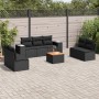 Set de sofás de jardín 8 piezas y cojines ratán sintético negro de , Conjuntos de jardín - Ref: Foro24-3225397, Precio: 505,7...