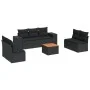 8-piece garden sofa set and black synthetic rattan cushions by , Garden sets - Ref: Foro24-3225397, Price: 516,04 €, Discount: %