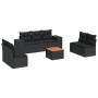 Set de sofás de jardín 8 piezas y cojines ratán sintético negro de , Conjuntos de jardín - Ref: Foro24-3225397, Precio: 505,7...
