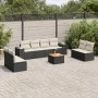 8-piece garden sofa set and black synthetic rattan cushions by , Garden sets - Ref: Foro24-3225405, Price: 502,83 €, Discount: %