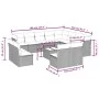 Gartensofa- und Kissenset 13-teilig aus schwarzem synthetischem Rattan von , Gartensets - Ref: Foro24-3250314, Preis: 809,50 ...
